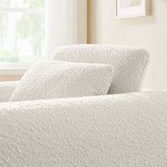 Waverly Ivory Boucle Upholstered Armchair - Ornate Home