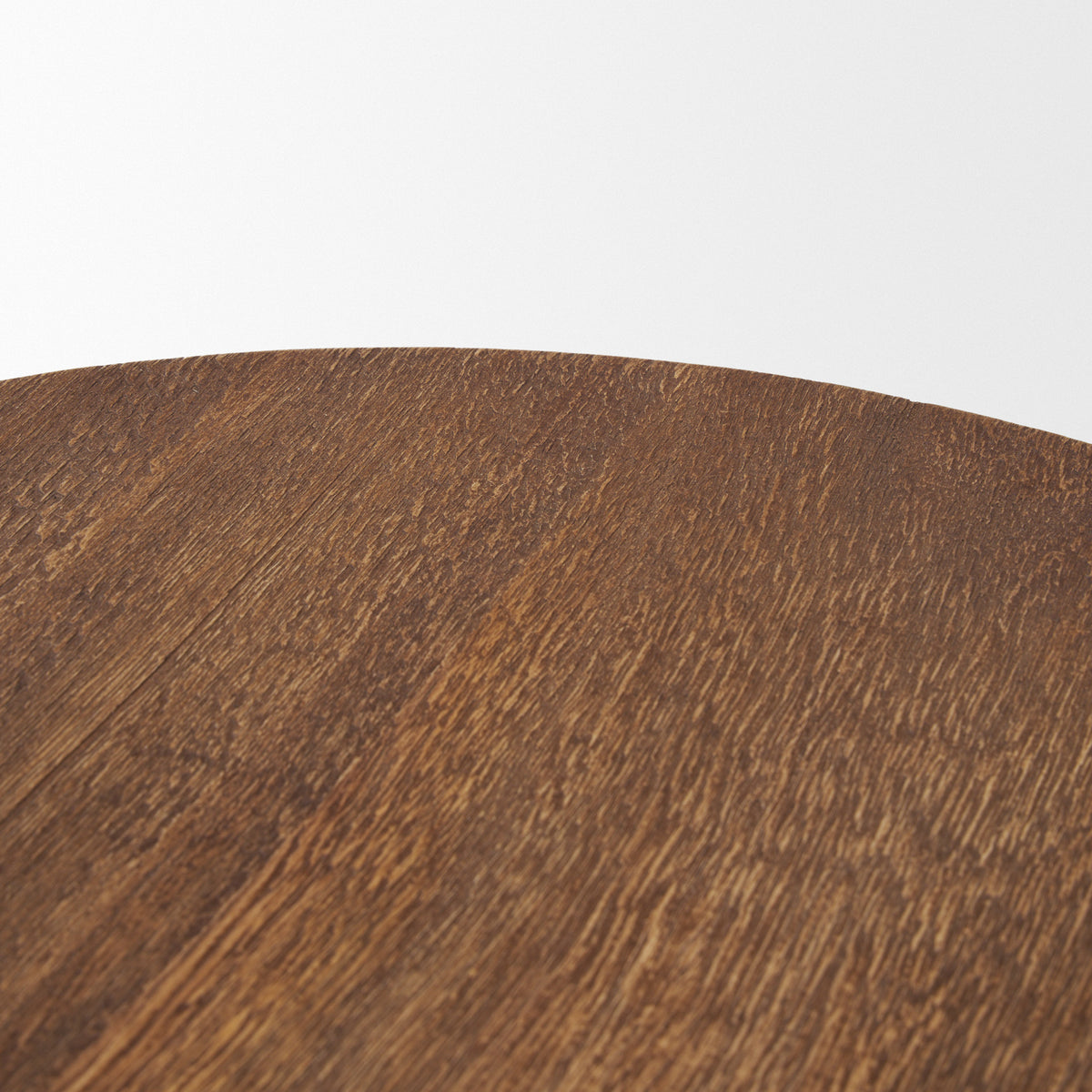 Waverly Light Brown Round Wood Scalloped Edged Trays - Ornate Home