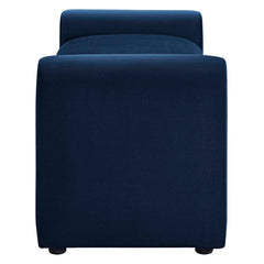 Waverly Midnight Blue Performance Velvet Bench - Ornate Home
