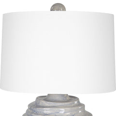 Waves Blue/White Accent Lamp - Ornate Home