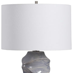 Waves Blue/White Table Lamp - Ornate Home