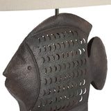 Wavetail Brown/Black Table Lamp - Ornate Home