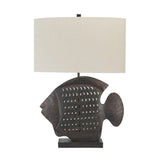 Wavetail Brown/Black Table Lamp - Ornate Home