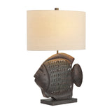 Wavetail Brown/Black Table Lamp - Ornate Home
