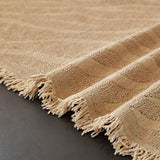 Wavy Wave Pattern Woven Couch Cover with Fringe Tassel, Soft Furniture Cover Protector - Ornate Home