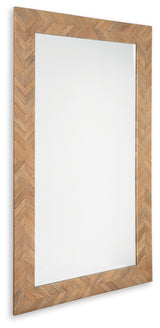 Waylane Brown Floor Mirror - Ornate Home