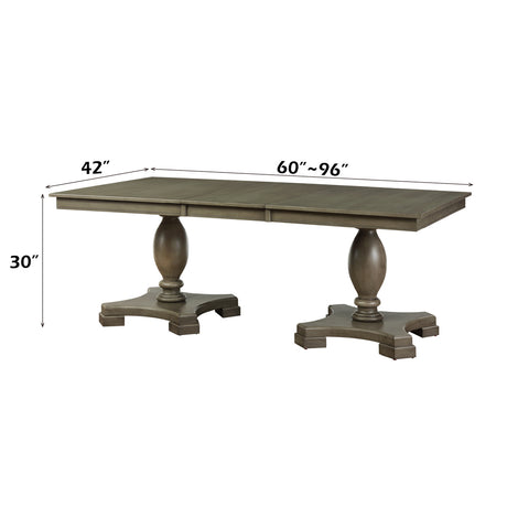 Waylon Gray Oak Dining Table - Ornate Home