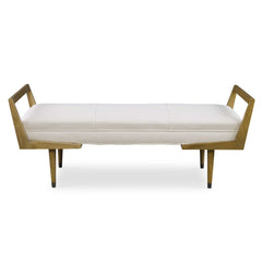 Waylon Ivory Modern Bench - Ornate Home