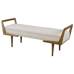 Waylon Ivory Modern Bench - Ornate Home