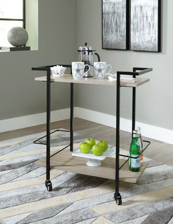 Waylowe Brown/Black Bar Cart (Online Special Price) - Ornate Home