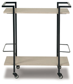 Waylowe Brown/Black Bar Cart - Ornate Home