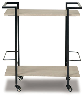 Waylowe Brown/Black Bar Cart - Ornate Home