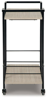 Waylowe Brown/Black Bar Cart - Ornate Home