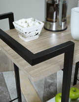 Waylowe Brown/Black Bar Cart - Ornate Home