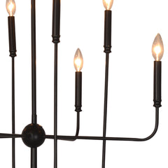 Weasley Black Chandelier - Ornate Home