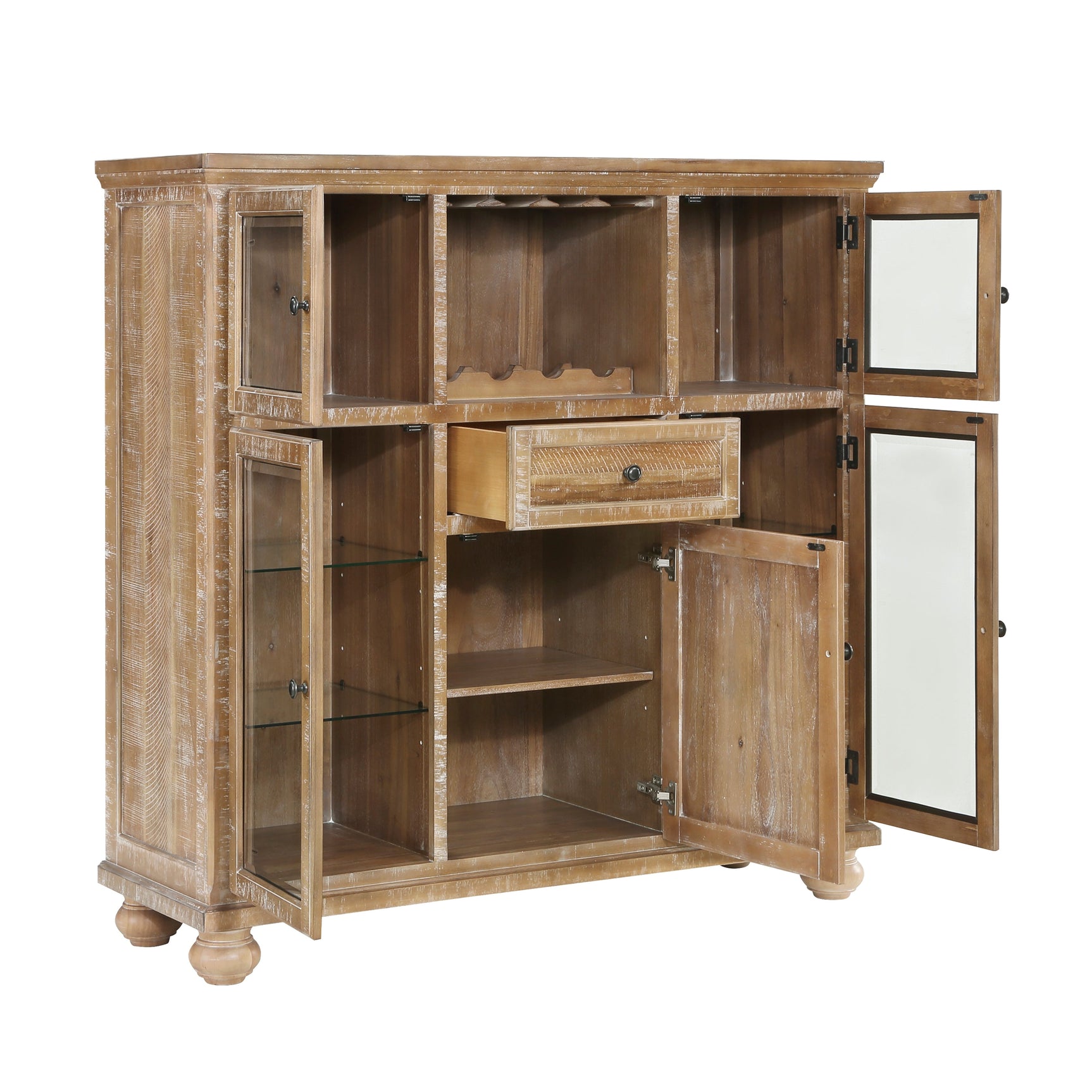 Weatherford Brown Curio - Ornate Home