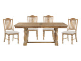 Weatherford Wheat-/ Gray 5-piece Dinig Table Set - Ornate Home