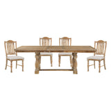 Weatherford Wheat-/ Gray 5-piece Dinig Table Set - Ornate Home