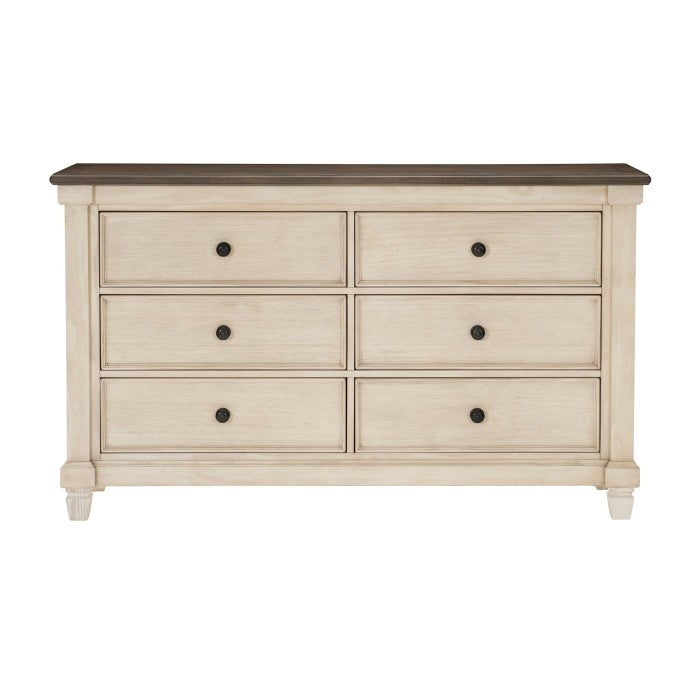 Weaver Antique White Dresser - Ornate Home