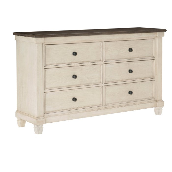 Weaver Antique White Dresser - Ornate Home