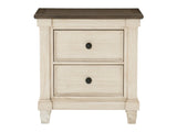 Weaver Antique White Nightstand - Ornate Home