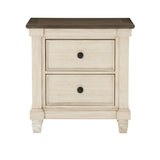 Weaver Antique White Nightstand - Ornate Home