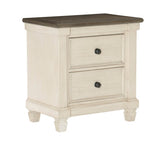 Weaver Antique White Nightstand - Ornate Home