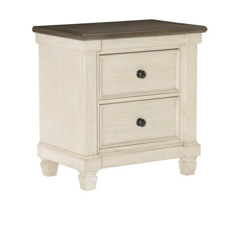Weaver Antique White Nightstand - Ornate Home