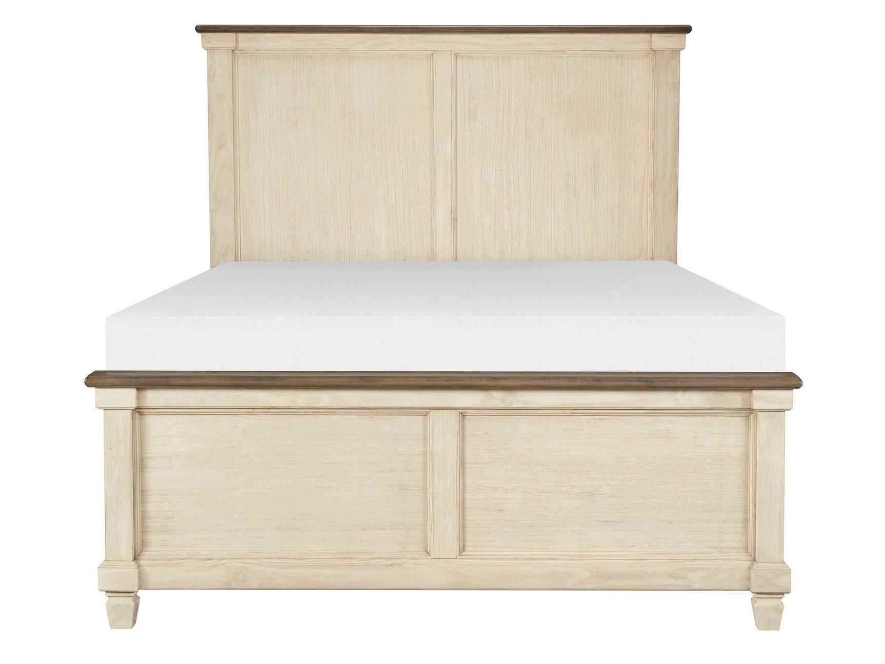 Weaver Antique White Queen Bed - Ornate Home