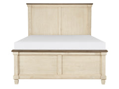 Weaver-Antique White / Rosy California King Bed - Ornate Home