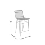 Weaver Brown Hairpin Counter Stool (Set of 2) - Ornate Home