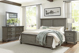 Weaver Coffee/Antique Gray Eastern King Bed - Ornate Home
