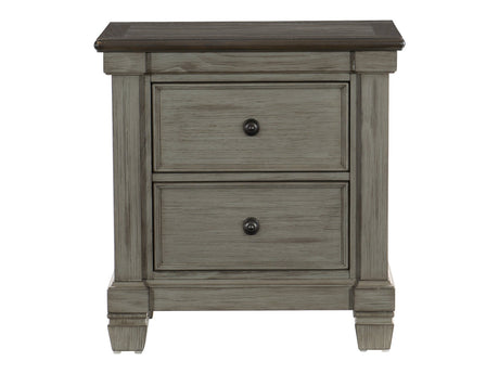 Weaver Coffee/Antique Gray Nightstand - Ornate Home