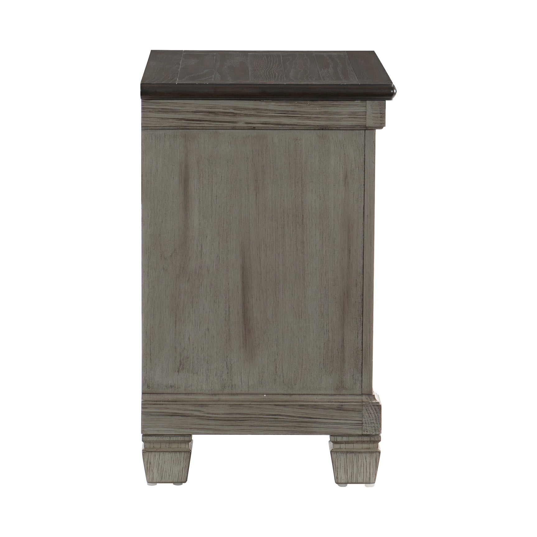 Weaver Coffee/Antique Gray Nightstand - Ornate Home