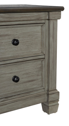 Weaver Coffee/Antique Gray Nightstand - Ornate Home