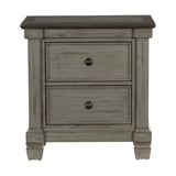 Weaver Coffee/Antique Gray Nightstand - Ornate Home