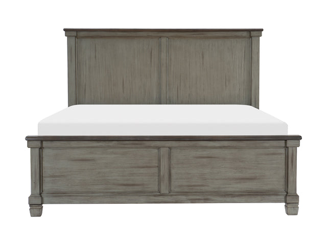 Weaver Coffee/ Antique Gray Queen Bed - Ornate Home