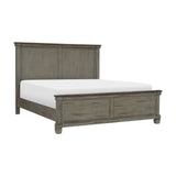Weaver Coffee/ Antique Gray Queen Bed - Ornate Home