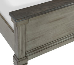 Weaver Coffee/ Antique Gray Queen Bed - Ornate Home