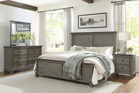 Weaver Coffee/ Antique Gray Queen Bed - Ornate Home
