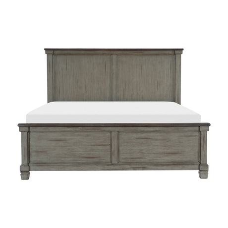Weaver Coffee/ Antique Gray Queen Bed - Ornate Home