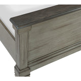 Weaver Coffee/ Antique Gray Queen Bed - Ornate Home