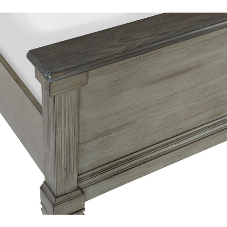 Weaver Coffee/ Antique Gray Queen Bed - Ornate Home