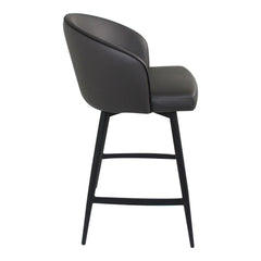 Webber Grey Swivel Counter Stool - Ornate Home