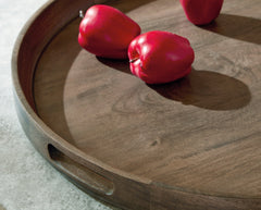 Webbworth Gray Brown Tray - Ornate Home