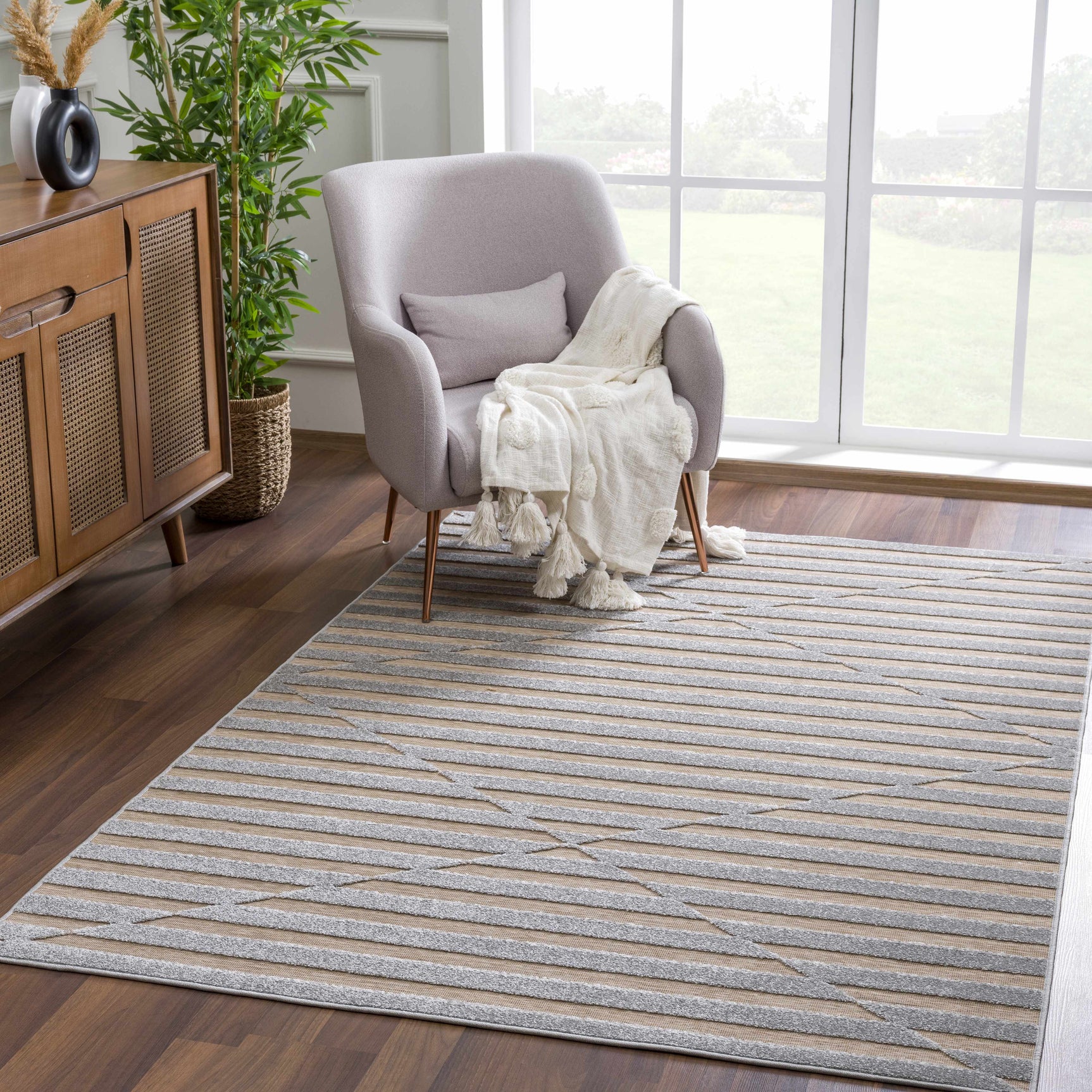 Webuye 3D Outdoor Area Rug - Clearance - Ornate Home