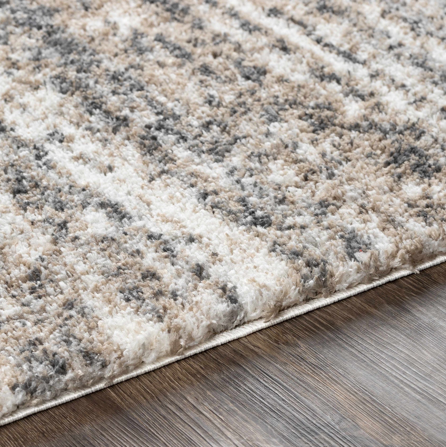 Weddin Striped Plush Area Rug - Ornate Home