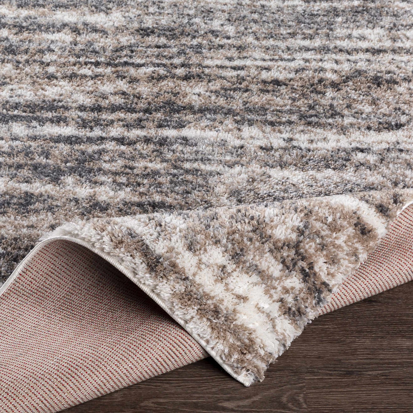 Weddin Striped Plush Area Rug - Ornate Home
