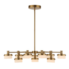 Wedge Brass 12 Light LED Chandelier - Ornate Home