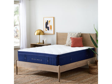 Weekender Blue/White Full 13" Euro Top Hybrid Mattress - Ornate Home